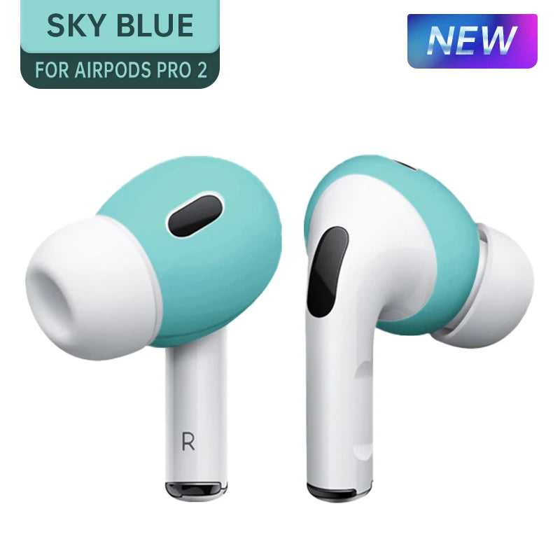 For AirPods Pro 2 Silicone Protective Case Skin Covers Earpads For Apple AirPod 2 Generation Ear Tips Earbuds Covers Accessories
