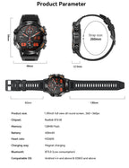 MEVADEN Steel 1.39 inch Men Luxury Smart Watch Bluetooth Call Sport Fitness Tracker Health Monitor Smartwatch for Male MD52