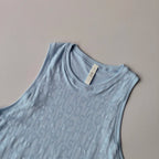 New Sleeveless Pilates Sports Blouse for Women's Summer Thin Vest Fitness Quick-drying Sleeveless Yoga Shirts Top Loose Suit