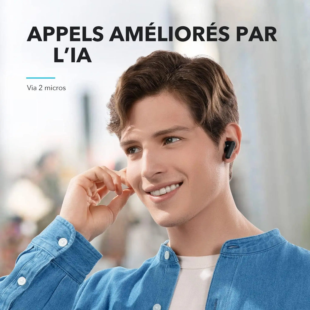 (EU stock)Soundcore R50i Wireless Bluetooth 5.3 Earbuds 10mm Driver Strong Bass IPX5 30H Battery