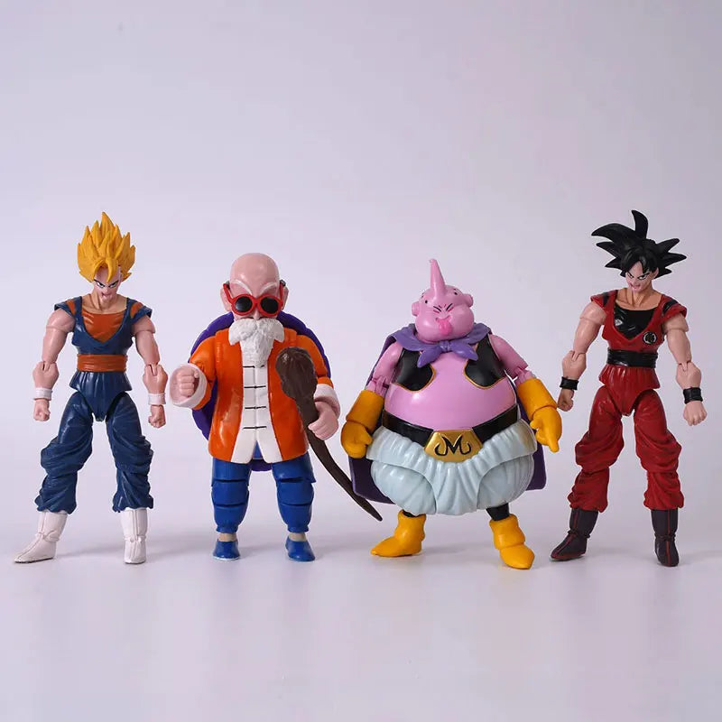 12-18CM Anime Dragon Ball Z Super Saiyan Son Goku Broly Vegeta Anime Action Figure Model Gifts Collectible Figurines for Kids Main image