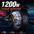 FREEBOY J11MAX EScooters,1200W Motor 48V18ah,Max speed 55km/h W/Seat Electric Scooters Aldult 11" Tire City Commuting E-Scooter
