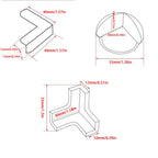 Baby Safety Silicone Table Corner Protector Furniture Edge Protection Cover Transparent Children Anti Collision Edge Gua