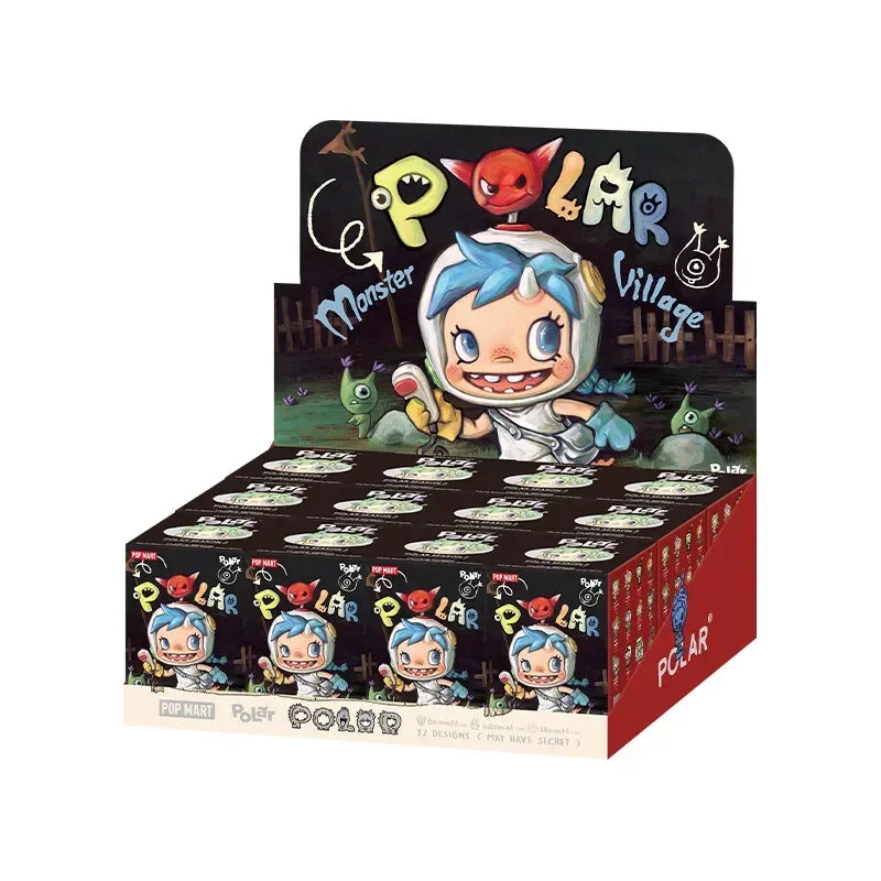 POP MART POLAR Monster Village Series Blind Box - Cute Anime Figure Ornaments Mystery Gift Doll - Original Toys for Collectors