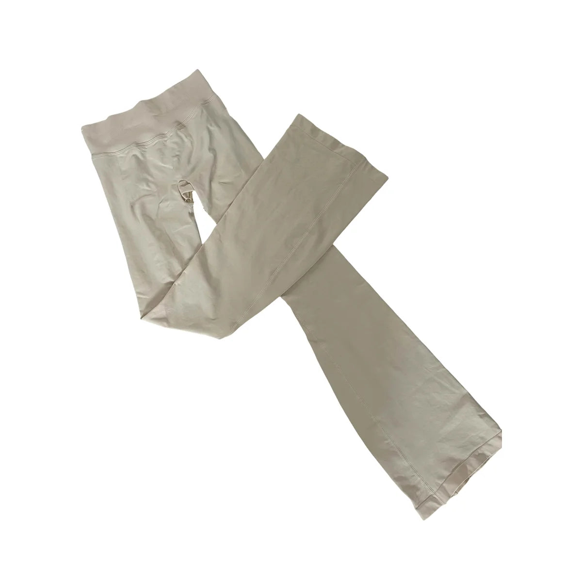 Flares Legggings Seamless Mid To Low Waistband Glute Contouring Wide Leg Pants Scrunch Booty Fitness Yoga Gym Flared Leggings