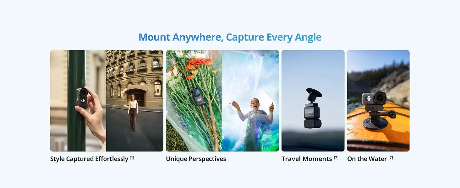 DJI Osmo Nano Bundle Standard 128G / 64GB Petite Camera Vlog 4K/60fps & 143 ° Wide FOV All-New 1/1.3 "Sensor Dual DJI Microphones New Original