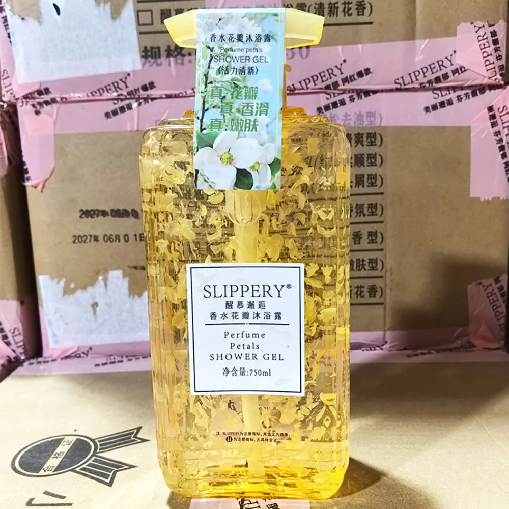 Perfume Petal Shower Gels Moisturizing Tender Smooth Whitening Body Wash Body Care Oil Control Refreshing Body Bathe Skin Care