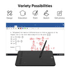 XPPen Deco 01 V3 Graphic Digital Drawing Tablet 10*6 inch 8 shortcut keys 16384 levels 60 Degrees Tilt for Windows mac Android