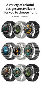 GPS Sports Smartwatch Men Women Swim Waterproof Fitness Tracker 2GB Memory Offline Maps  SpO2 Rugged Outdoor Smartwatch for Men