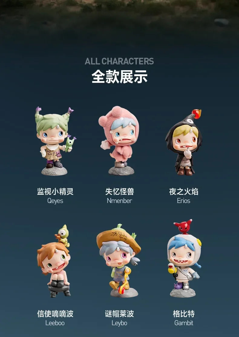 POP MART POLAR Monster Village Series Blind Box - Cute Anime Figure Ornaments Mystery Gift Doll - Original Toys for Collectors