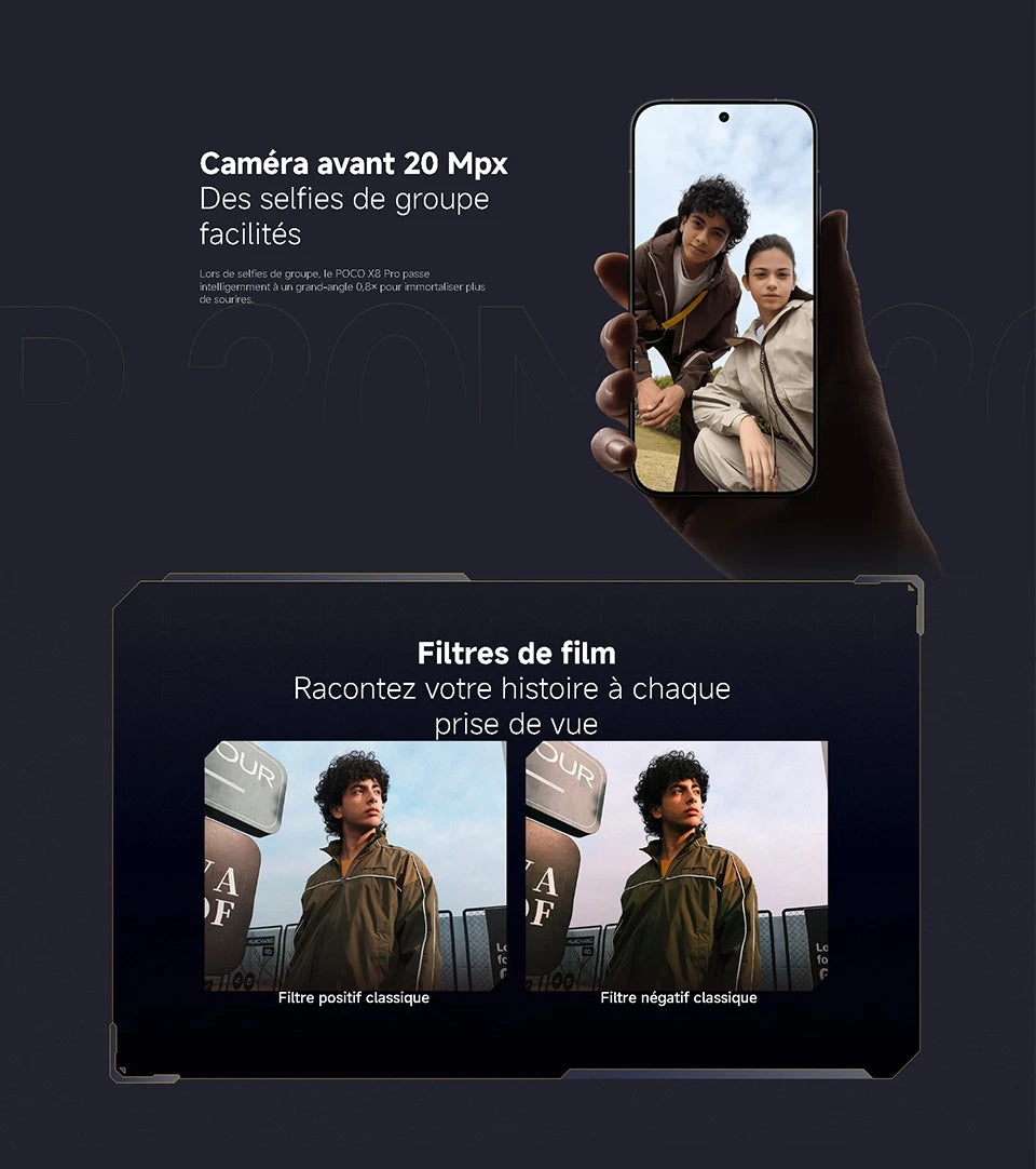 POCO X8 Pro 5G,NFC,Dimensity 8500-Ultra,6.59 inches,120 Hz,50 MP camera, 6500 mAh, IP68 resistance to dust and water