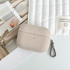 Winter Matte Corduroy Fabric Hook Earphone Case For Apple Airpods 1 2 3 4 Pro 3 2 Wireless Bluetooth Earphone Anti Scratch Cover