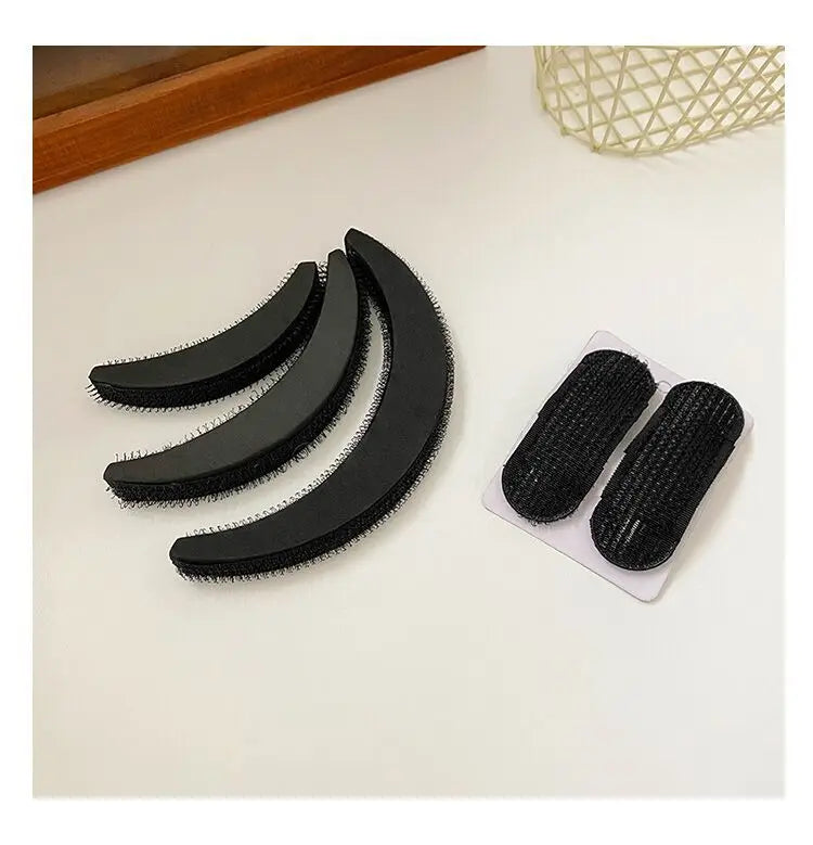 Hair Head Cushion Invisible Fluffy Puff Hair Pad Sponge Clip Bun Bump It Up Volume Hair Base Women Girls Styling Accessories