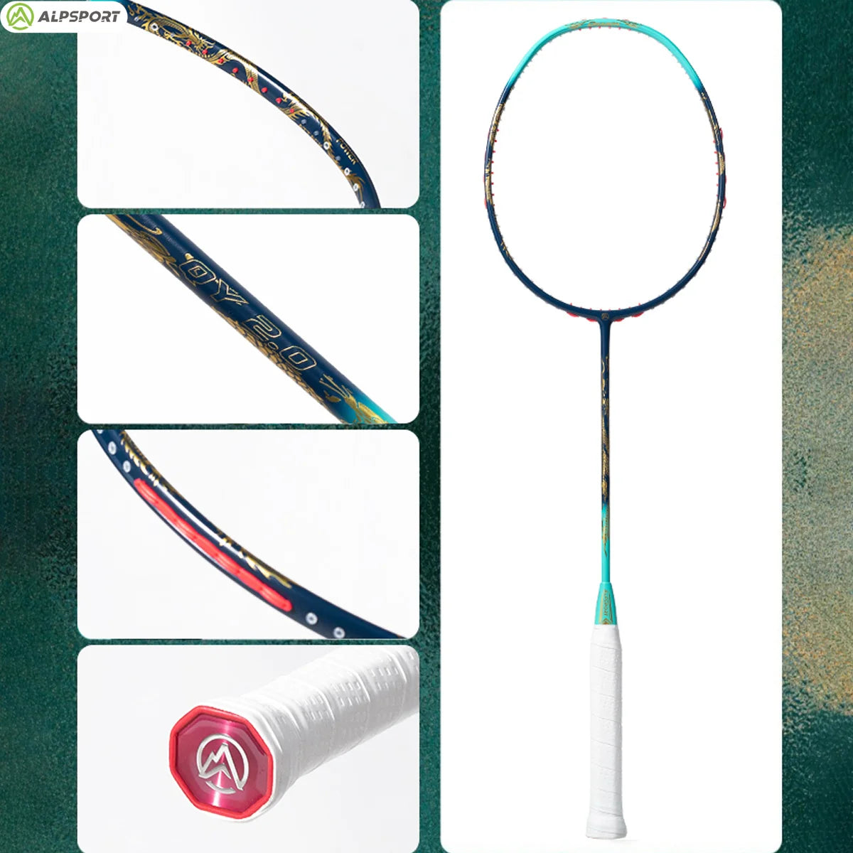 ALP QY2.0 Pro 4U 85g 100% Carbon Fiber + Titanium Alloy Badminton Racket Ultra-light Sports Equipment Racket Badminton Training