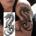 1 Sheet Cobra Snake Dragon Scorpion Temporary Tattoos For Men Women Waterproof Long Lasting Lion Tiger Wolf Fake Tattoo Stickers