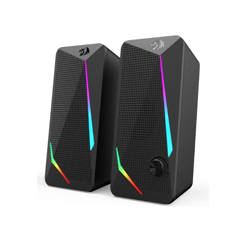 Redragon GS510 Waltz RGB Desktop Speakers, 2.0 Channel PC Computer Stereo Speaker with 4 Colorful LED Backlight Modes, Enhanced Main image