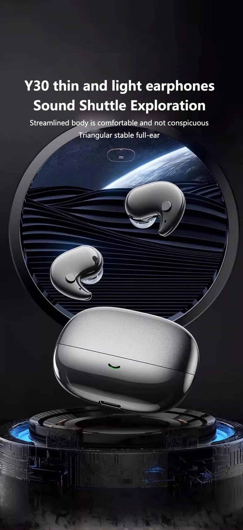  Oneplus Sleep Headphones Wireless Bluetooth Earphones Semi-in-ear Mini High-quality Sound Long Battery Life Office Travel