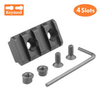 Hunting Tactical Picatinny Rail 3-13Slots 20mm Aluminum Rail Adapter Mount for Keymod / M-LOK System Handguard Scope Mount Base