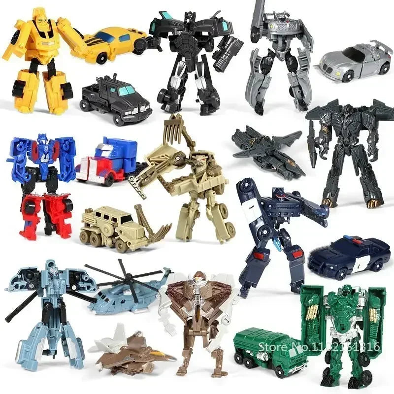 Children Toys Mini Transformation Robot Kit Toys Models 2 In 1 Deformed Car Toy Robots Toys for Kids Gift  Action Figure Main image