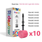 Ridenow Upgraded Metal Nozzle 700c Tpu Inner Tube External Thread Tube 700x18-32c Road Bike Removable Valve Cores Inner Tire