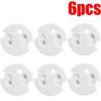 White Electrical Safety Socket Protective Covers Baby Care Clear Anti-electric Shock Infant Plug Power Outlet Guard Protection
