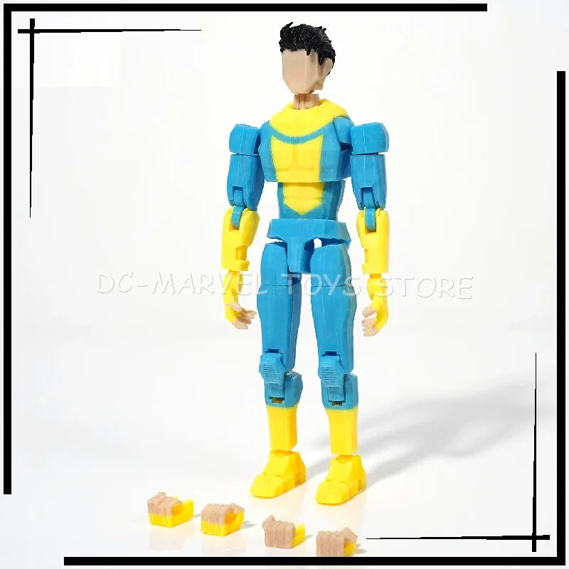 In Stock New 3d Printed Invincible Toys Action Figures T13 Dummy 13 Superheroes Multi-Jointed Movable Shapeshift Toys