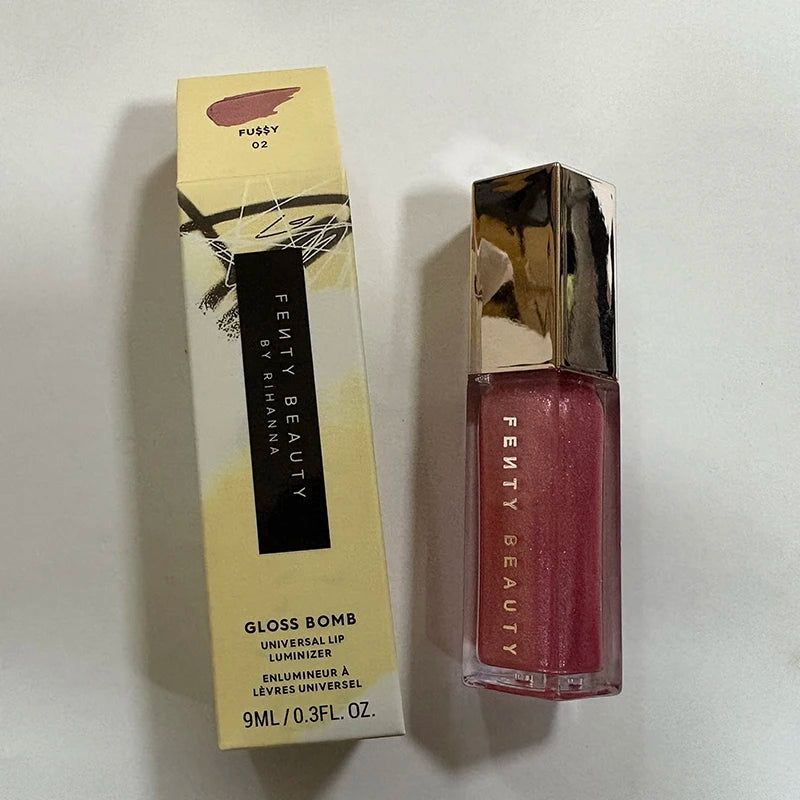 Fenty Beauty Gloss Lip Glaze Multi-color Moisten Shine Glitter Lip Plumper Makeup Beginner Liquid Lipstick Makeup Cosmetics