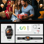 2026 TANK New 1400mAh Military GPS Smart Watch Men 2.01" AMOLED Screen 10ATM Waterproof Clock SOS Call Flashlight Smartwatch iOS