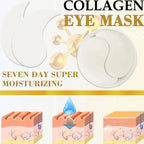 Collagen eye mask, deep moisturizing, firming the skin around the eyes, eye care, anti-aging skincare, making the skin younger