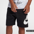 Nike genuine summer children's retro sports logo printed straight leg shorts HA5017-023