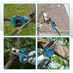 YOFIDRA Brushless Telescoping Pole Electric Chainsaw High Scalable 30MM Pruner Shear Scissor Garden Tool For Makita Battery Pin