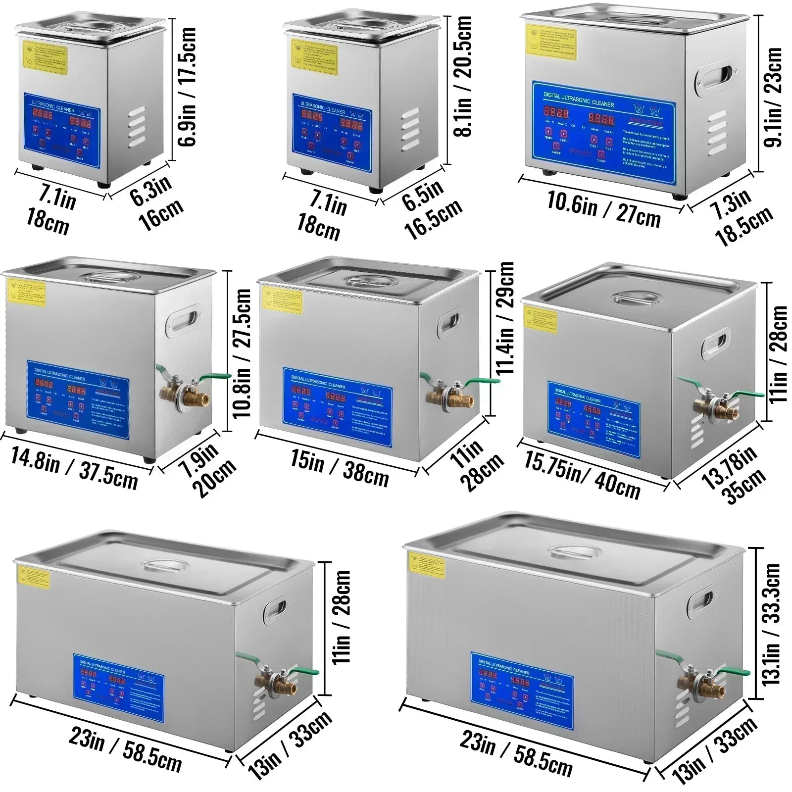 SIHAO 1.3L 2L 3L 6L 10L 15L 22L 30L Ultrasonic Cleaner Lave-Dishes Portable Washing Machine Diswasher Ultrasound Home Appliances