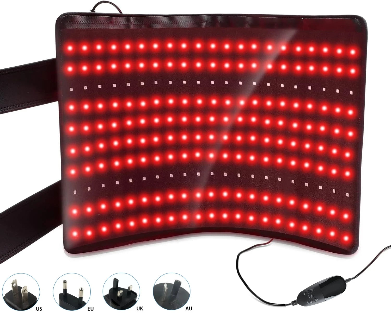 Red Light Therapy Mat, Large Red Light Therapy Pad with Controller,Pulse Mode 660nm & 850nm Near Infrared Light Therapy Belt Main image