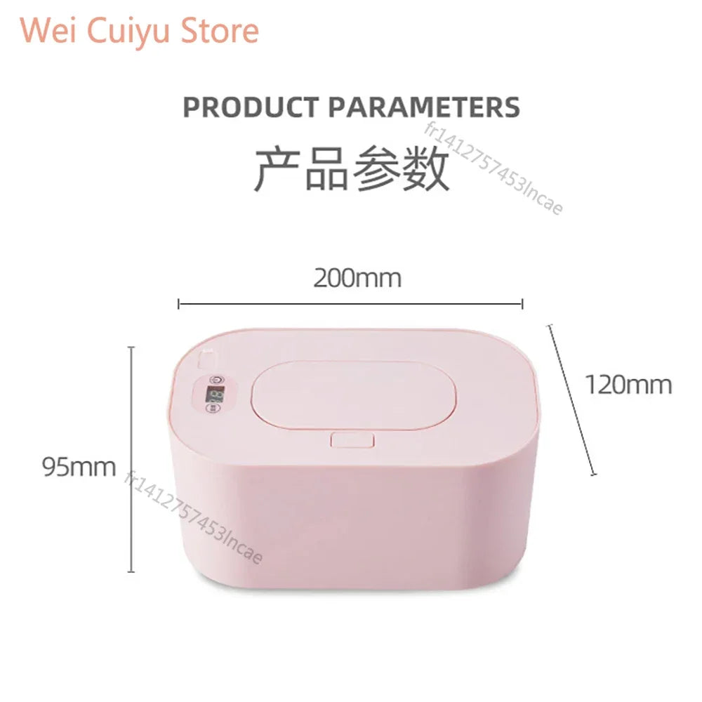 Baby Wipe Warmer Heater Wet Towel Heating Box Portable Home Car Use Mini Dispenser for Disinfecting Wipes Napkin