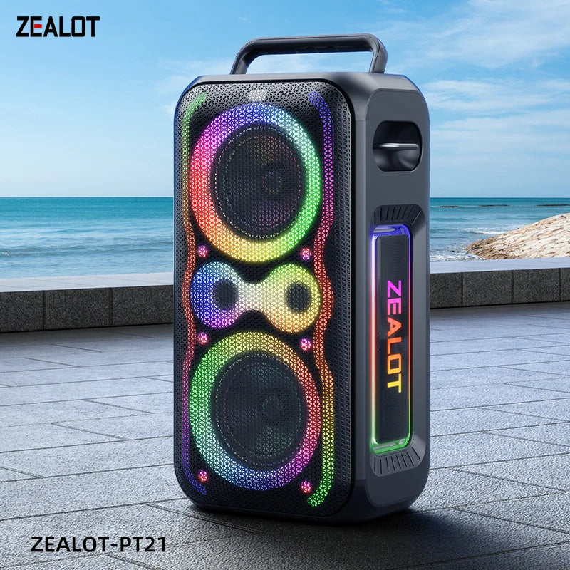 ZEALOT-PT21 200W Wireless Bluetooth Speaker , Portable Outdoor Speakers Loud with Bass Boost, Stereo Pairing, Reverse Charging, Main image
