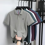 100% pure cotton short sleeved polo shirt high-end luxury brand fashion Paul Pony embroidery golf men's business casual T-shirt