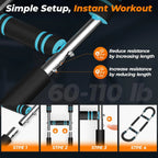 U Shape Arm Trainer Hand Gripper Non-Slip Grip 60-100lb Power Twister Bar Fitness Equipment for Gym Home Muscle Exercise