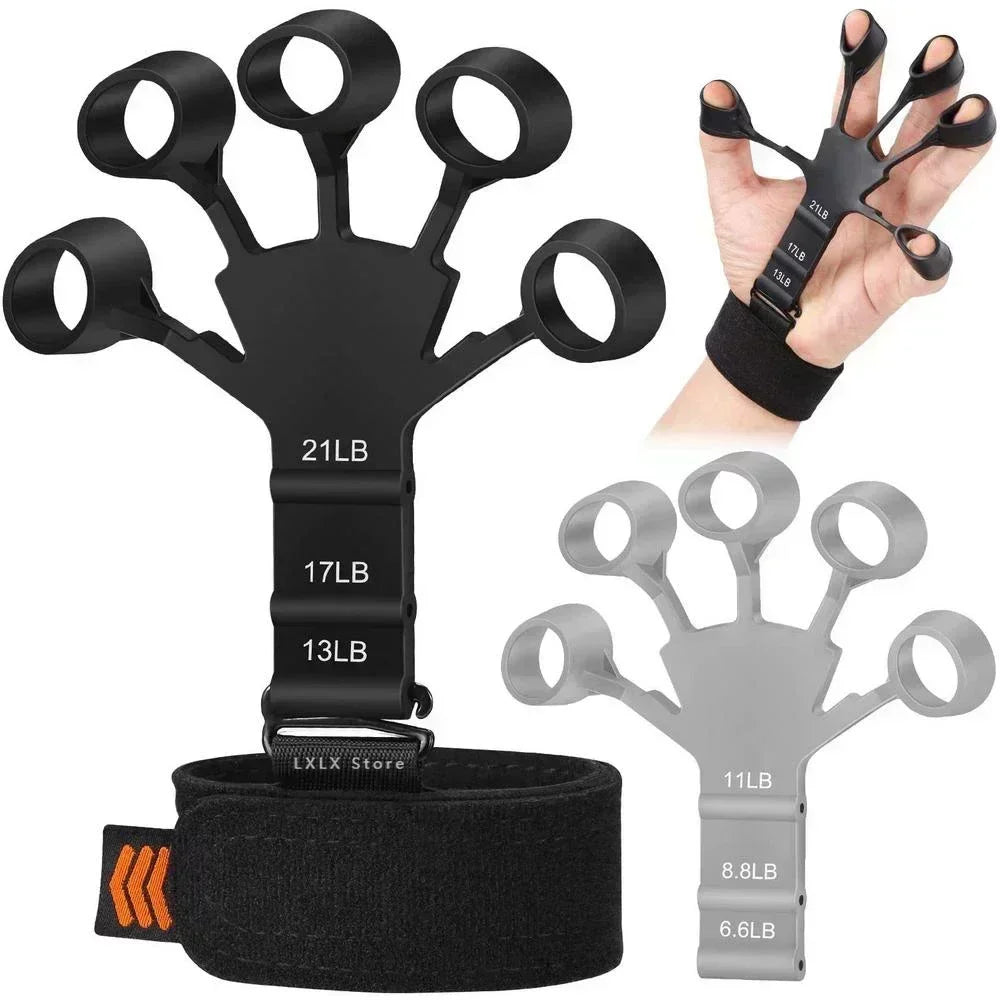 Hand Grip Strengthener Physical Tools Guitar Finger Trainer Training and Exercise Gym 6th Level Resistance Gripster Expander Main image