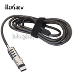 4-Digit Password Protected USB Port Laptop Security Lock Notebook Anti-Theft Combination Lock With Security Steel Lock Cable