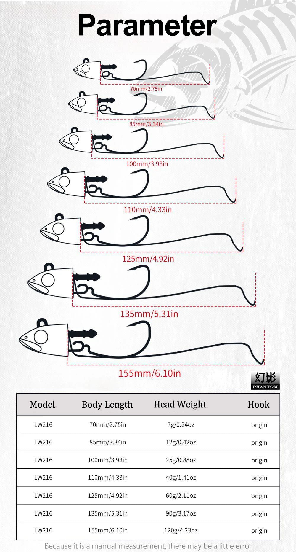 Hunthouse Barre T. Minnow 7g/12g/25g/40g/60g/90g/120g Easy Shiner Soft Fishing Lure Jig Bait Bass Pike Fishing Leurre Souple