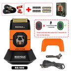 ROSYOUS RS-999 Man Electric Shaver 13000RPM Magnetic Vector Motor Full Metal with Dock 2000mAh Barbershop Beard Trimmer Machine