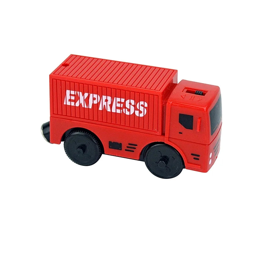 Locomotive Magnetic Car Electric Train Toys Fit All Brand Biro Wooden Diecast Slot Train Track Railway Educational Toys For Kids