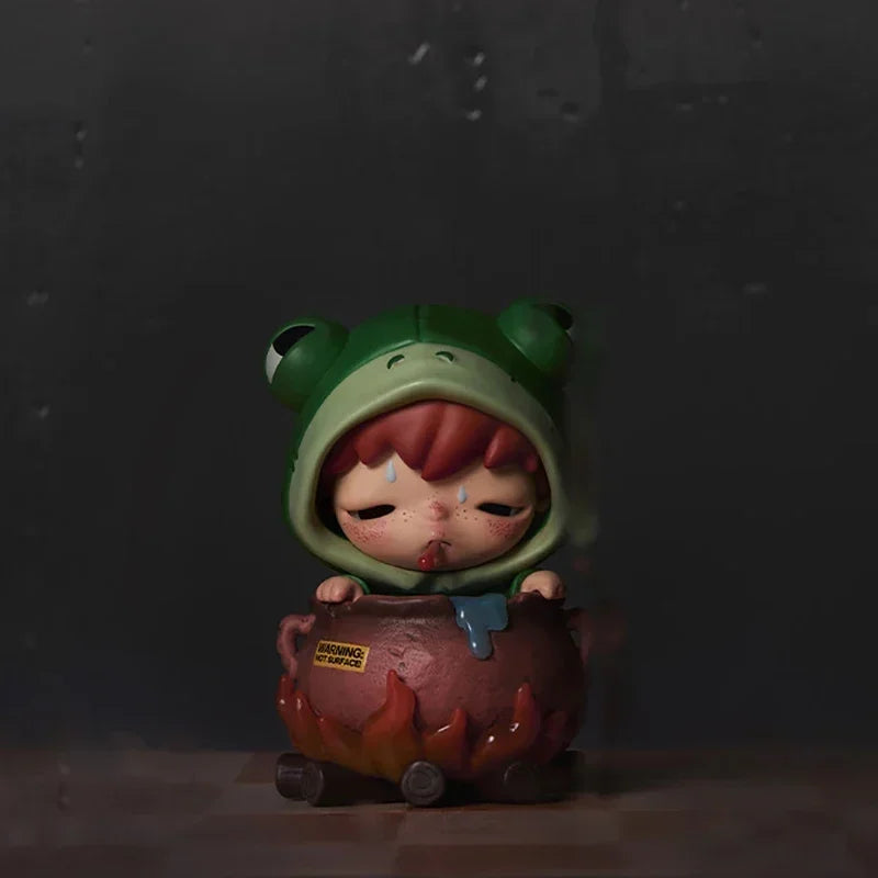 POP MART Hirono TAMED WILDGRASS Series Mystery Box Genuine Blind Box Guess Toys Bag Ornament Figurines Home Decor Desktop Dolls