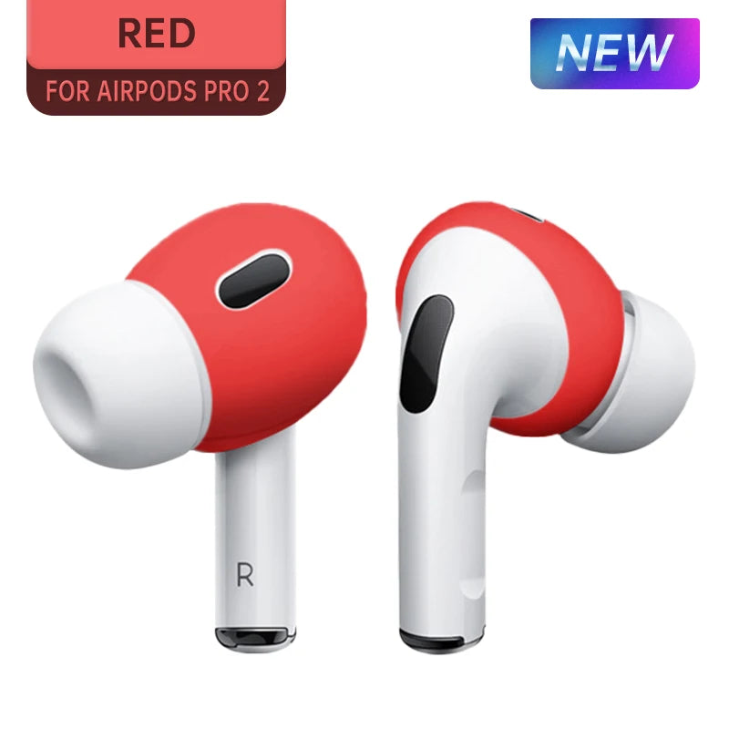 For AirPods Pro 2 Silicone Protective Case Skin Covers Earpads For Apple AirPod 2 Generation Ear Tips Earbuds Covers Accessories