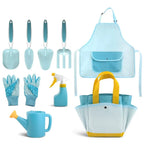 9PCS Candy Color Garden Tool Set Shovel Trowel Fork Watering Can Children Planting Kit Garden Loosening Soil Tools