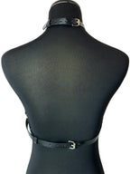 Women Fashion Belt Female Street Style Harness Adjustable Chest Belt with Chain Leather Waistband Gothic Clothing Accessories