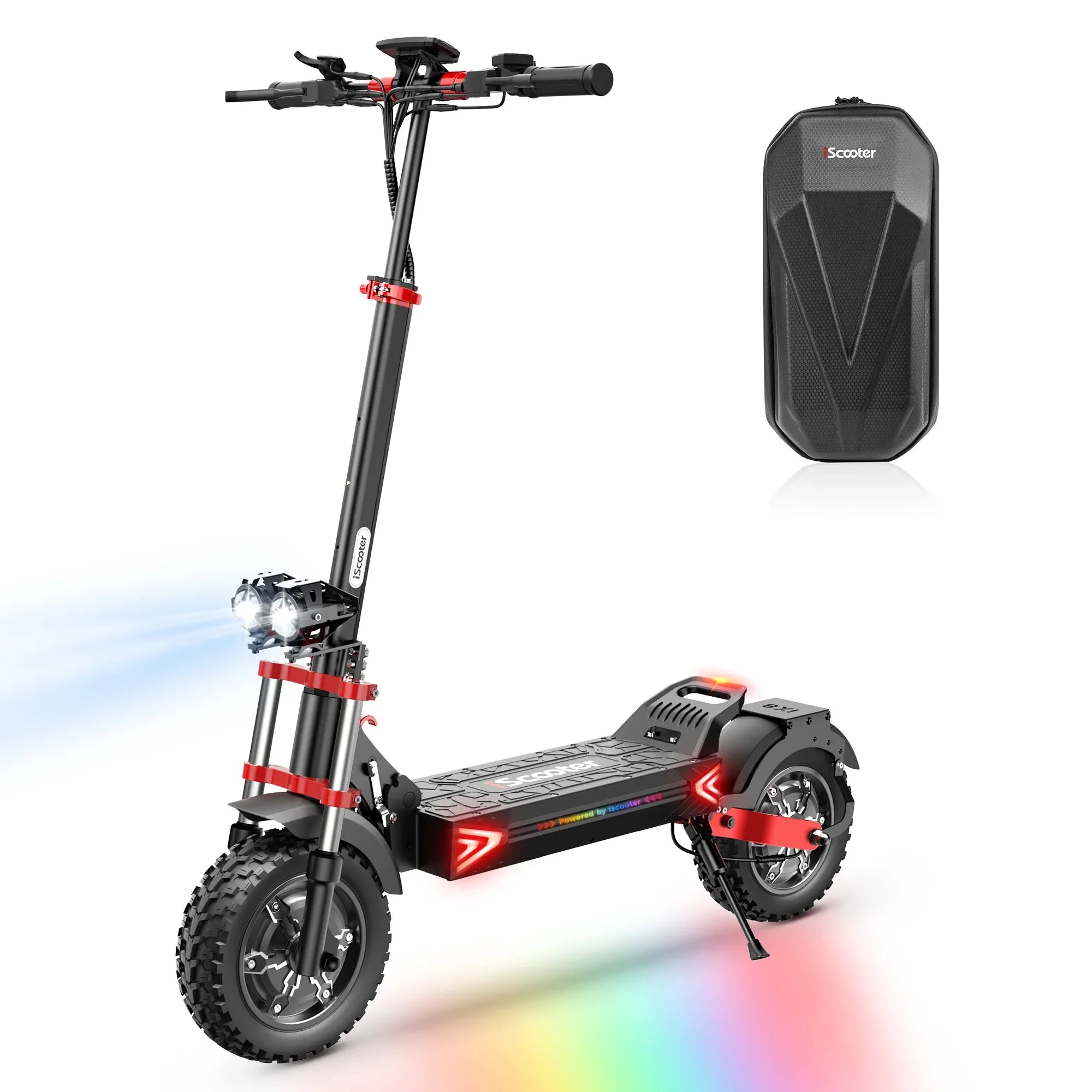 iScooter iX8  Adult Electric Scooter 2400W  Motor 48V20Ah Battery 12  Inch Off Road Pneumatic Tires Foldable  E-scooter