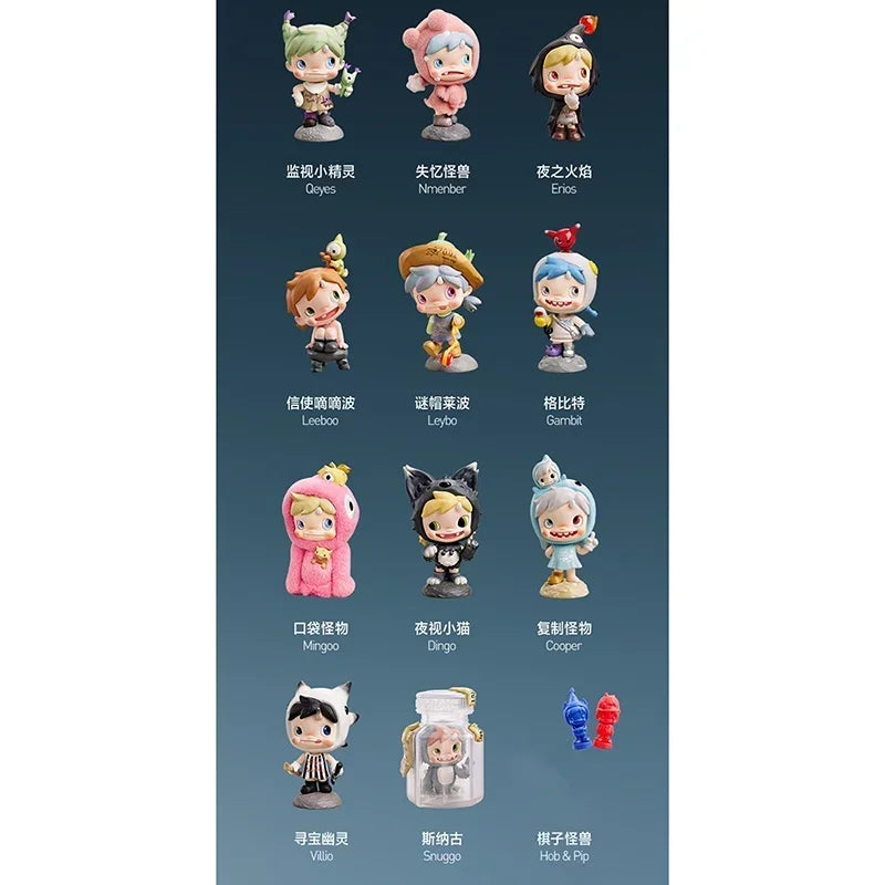POP MART POLAR Monster Village Series Blind Box - Cute Anime Figure Ornaments Mystery Gift Doll - Original Toys for Collectors