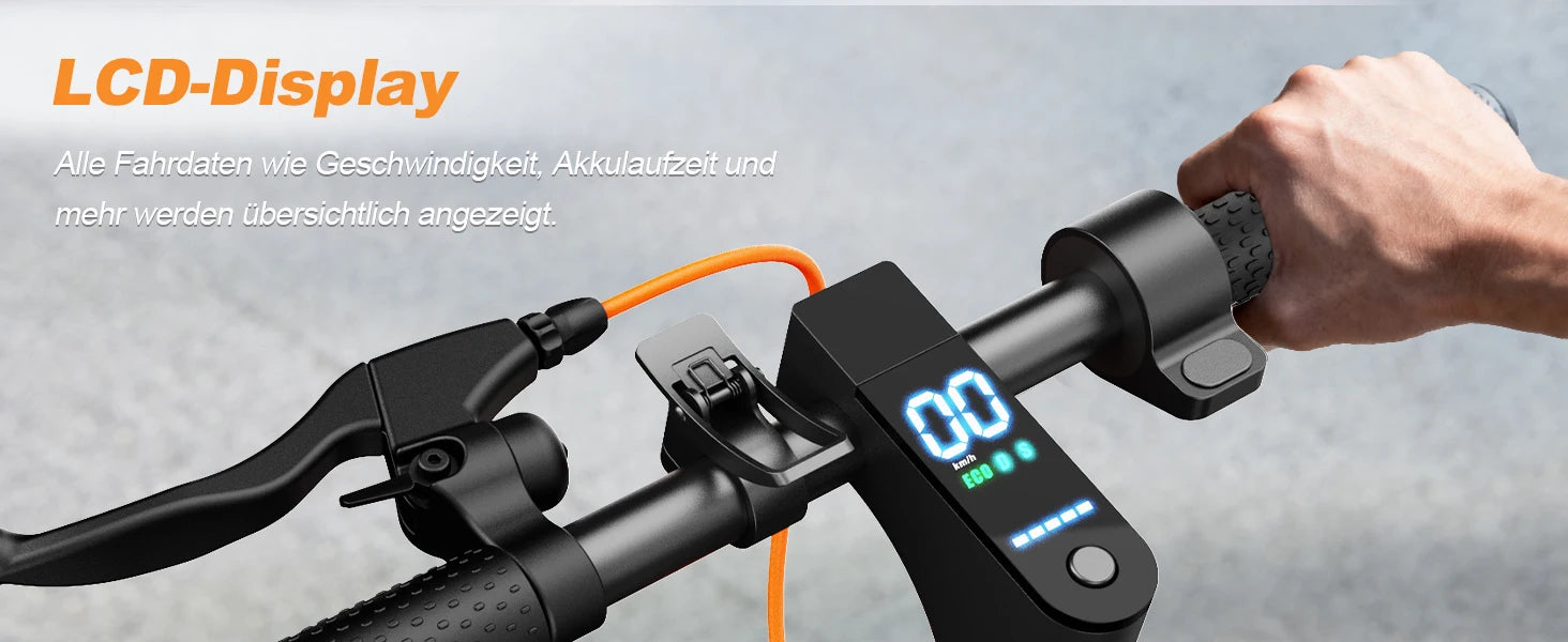 TODIMART T6 ABE e-scooter with road approval, 30 km, 350W, inch tires, Dual shock absorbers, e-scooter for adults