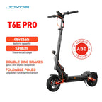 JOYOR T6E Pro ABE Electric Scooter 500W Motor 48V18/26AH 20km/H Range 70km/90km Aluminum alloy body 10” Tires Commute E-Scooter
